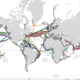A screenshot of the existing submarine cable across continents.